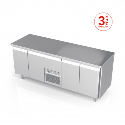 Kühltisch mit 4 Türen, –5 ... +8 °C
